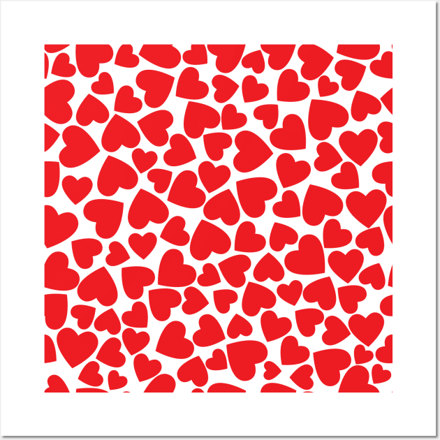 Hearts pattern Wall Art by creativityrunsfree